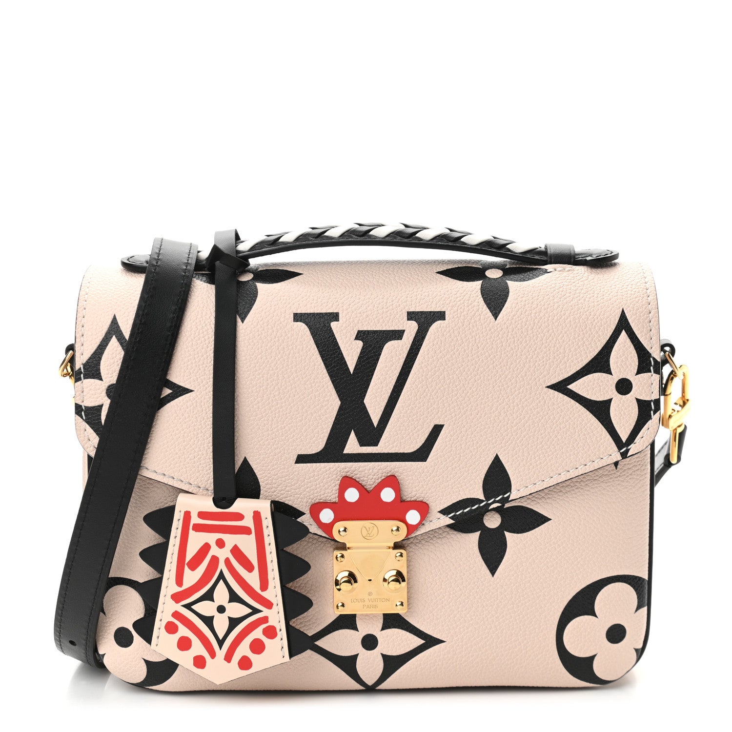 Louis Vuitton Empreinte Monogram Giant Crafty Pochette Metis Creme Black 1 of 9