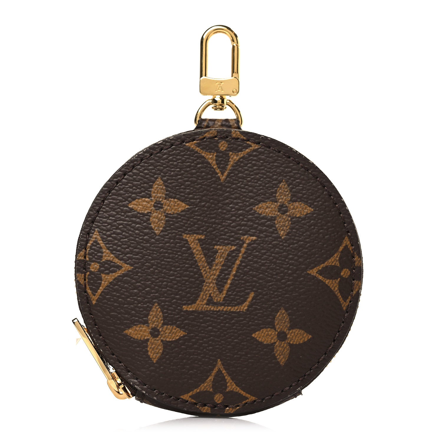 Louis Vuitton Monogram OnTheGo East West Round Coin Purse Red 1 of 6