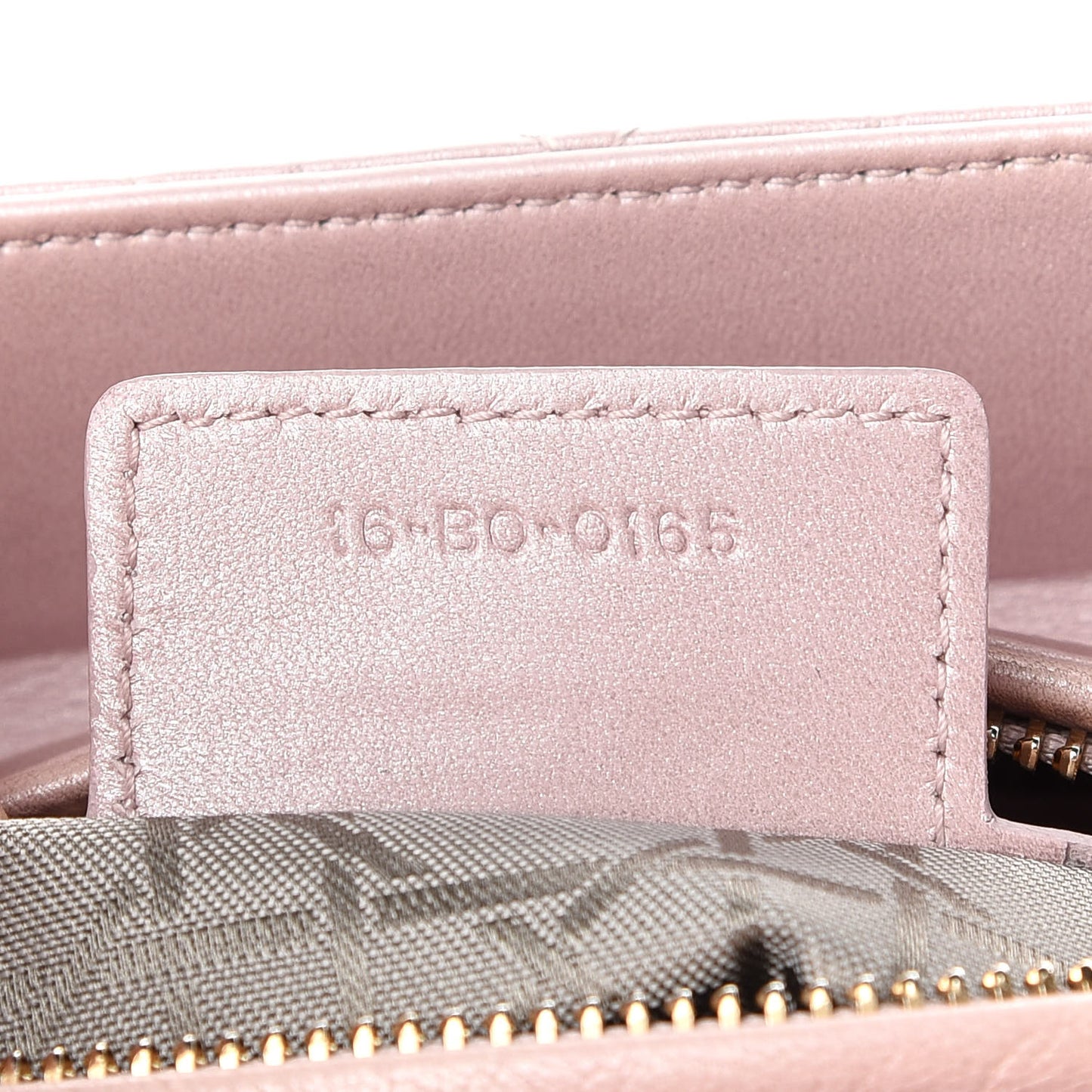 Pearly Lambskin Cannage Medium Lady Dior Lotus
