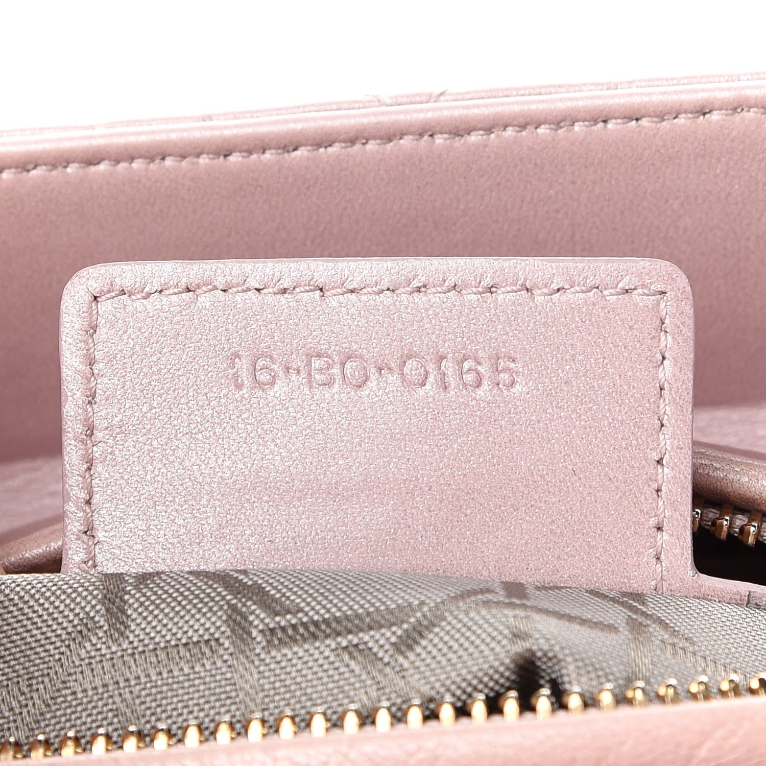 Christian Dior Pearly Lambskin Cannage Medium Lady Dior Lotus 7 of 10