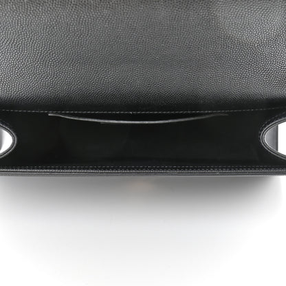 Saint Laurent Grain De Poudre Star Studded Monogram Wallet on Chain Black 4 of 4