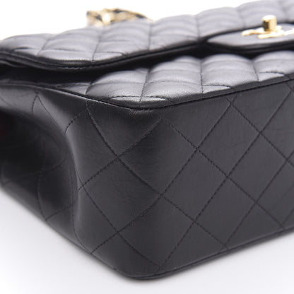Chanel Lambskin Quilted Jumbo Double Flap Black 8 of 18