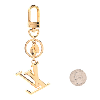 Louis Vuitton LV Facettes Bag Charm Key Holder Gold 2 of 4