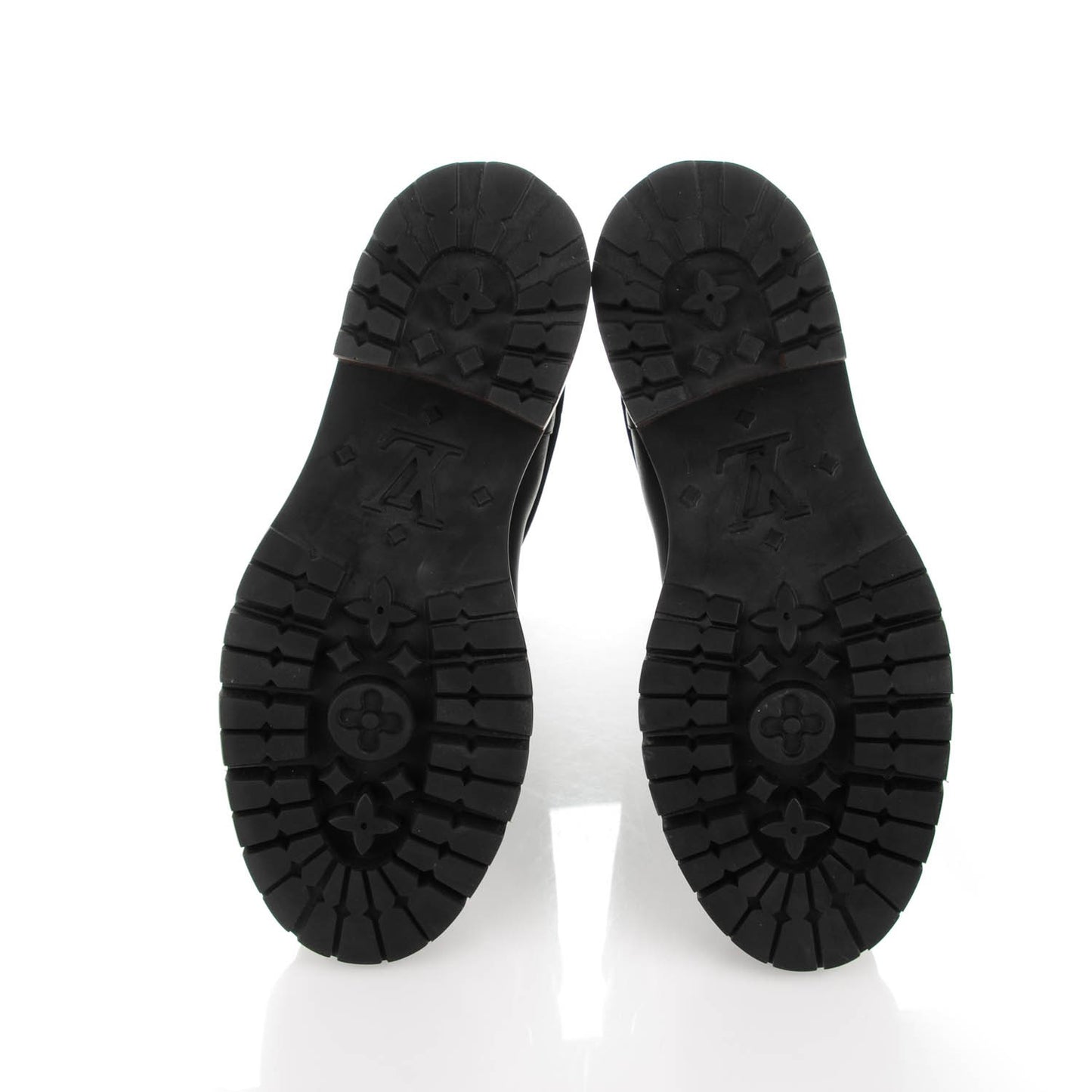 Calfskin Monogram Road Trip Flat Boots 38.5 Black