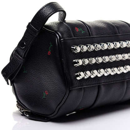 Alexander Wang Pebbled Lambskin Rose Printed Mini Rockie Black Silver Hardware 7 of 12
