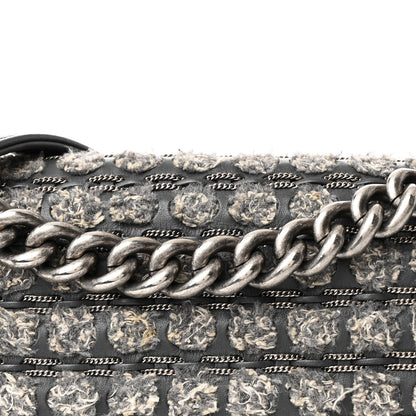 Chanel Tweed Calfskin Medium Boy Flap Grey 8 of 11