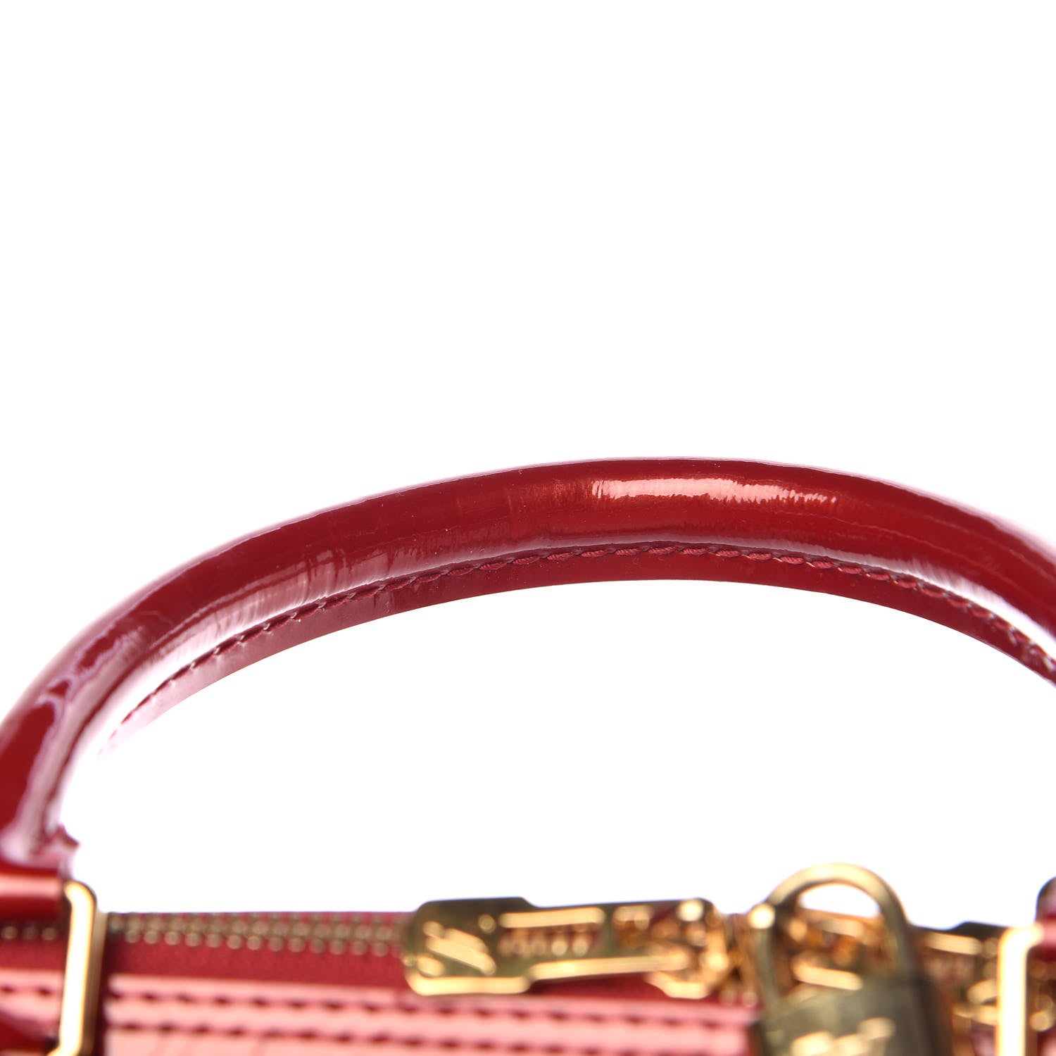Louis Vuitton Vernis Alma MM Pomme D'Amour 8 of 13