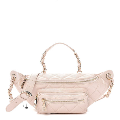 Chanel Iridescent Calfskin Quilted All About Waist Belt Bag Beige 1 of 8
