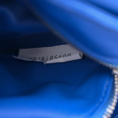 Bottega Veneta Lambskin Maxi Intrecciato Cassette Crossbody Bag Cobalt 7 of 12