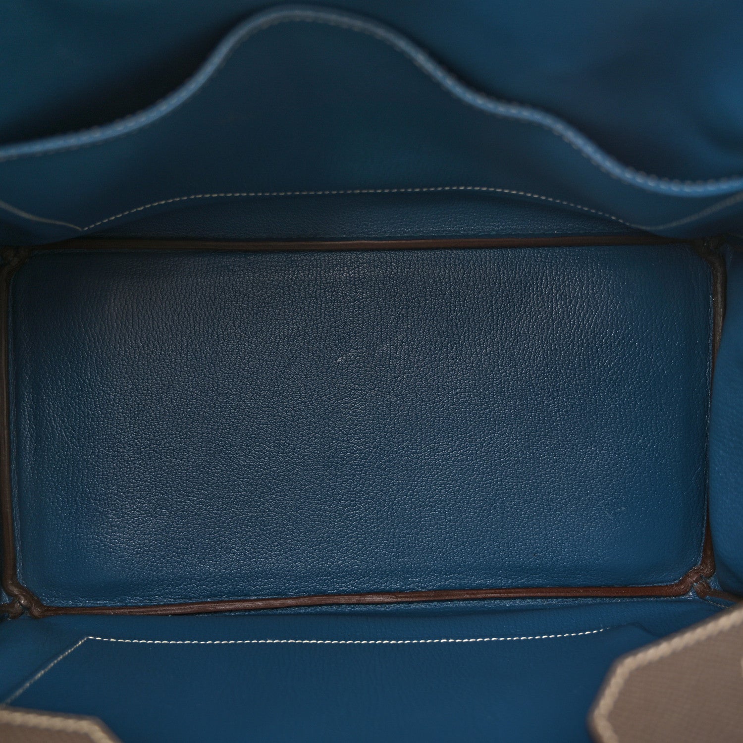 Hermes Epsom Candy Birkin 35 Etain Bleu Thalassa 5 of 16