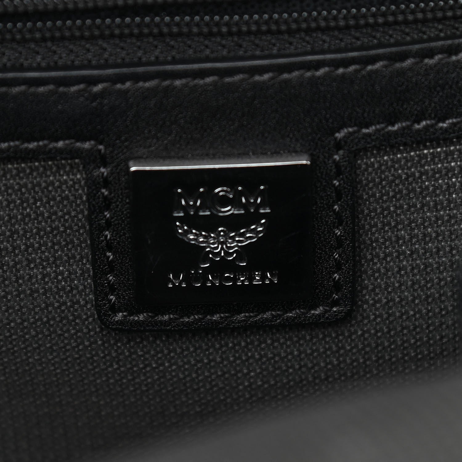 MCM Visetos Crystals Studded Stark Small Backpack Black 6 of 9