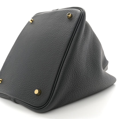 Hermes Taurillon Clemence Picotin Lock 22 MM Black 10 of 11