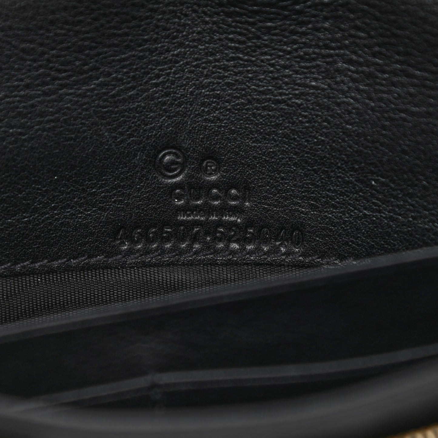 Microguccissima Crossbody Wallet Black