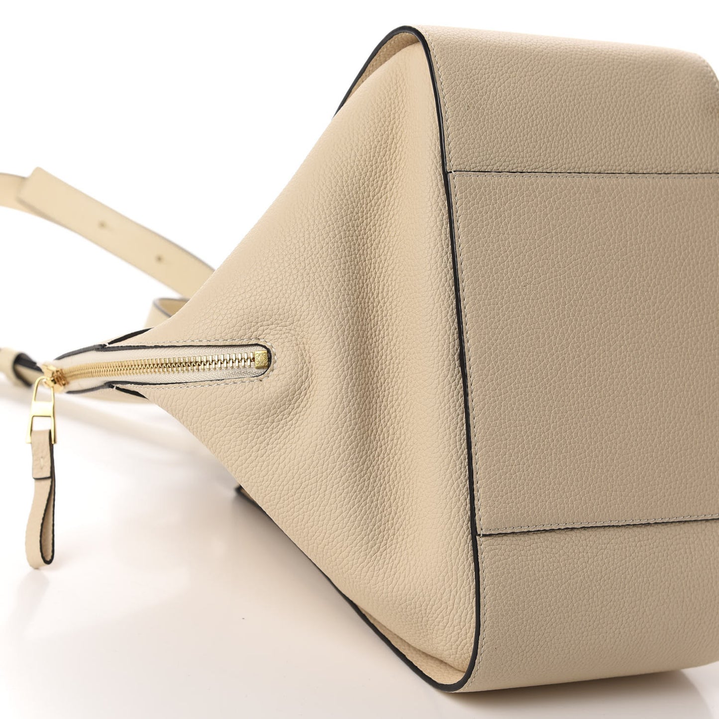 Grained Calfskin Small Hammock Shoulder Bag Neutral