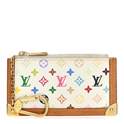 Louis Vuitton Monogram Multicolor Key Pouch White 1 of 6