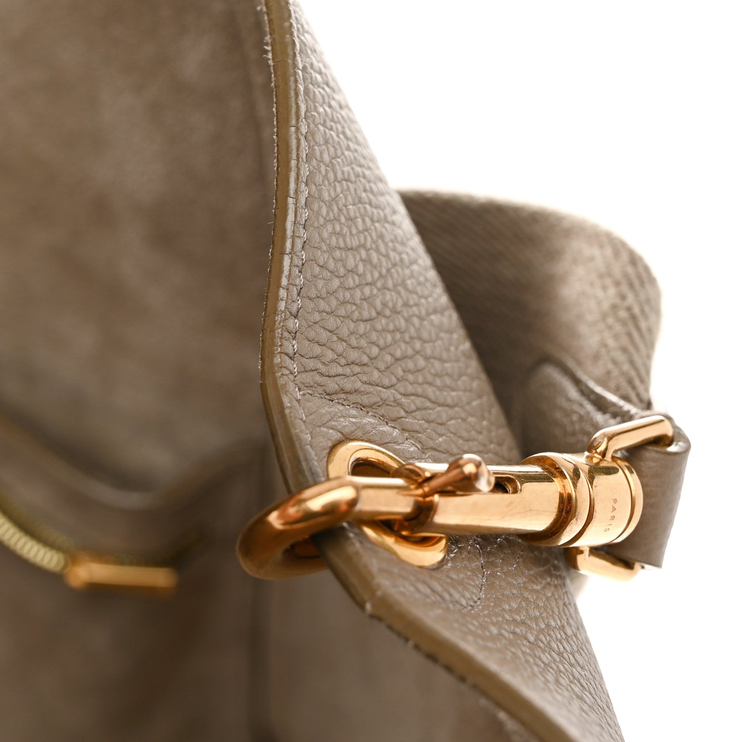 Celine Soft Grained Calfskin Sangle Bucket Bag Taupe 10 of 12