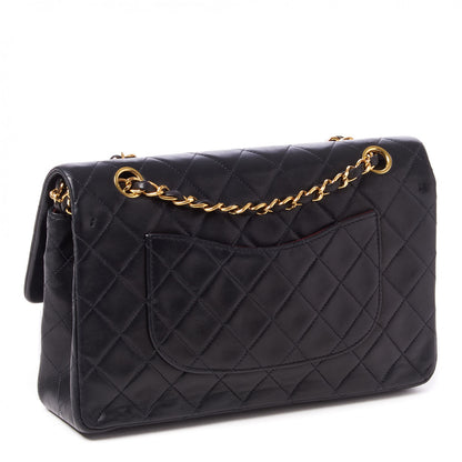 Chanel Lambskin Quilted Medium Double Flap Black 2 of 8