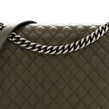 Chanel Calfskin Quilted Large Boy Flap Green 8 of 14