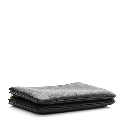 Louis Vuitton Empreinte Double Zip Pochette Black 4 of 16