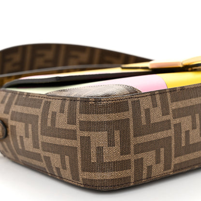 Fendi Glazed Fabric FF 1974 Hairdo Girls Inlay Baguette Mogano Panna Multicolor 8 of 10
