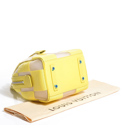 Louis Vuitton Damier Optic Mesh Speedy Cube TPM Yellow 4 of 8