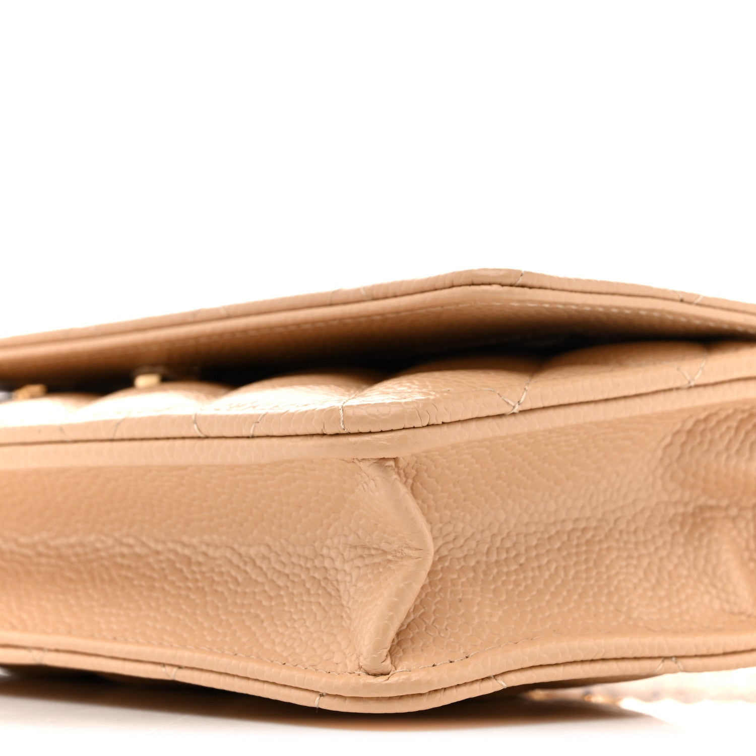 Chanel Caviar Quilted Wallet on Chain WOC Beige 11 of 11