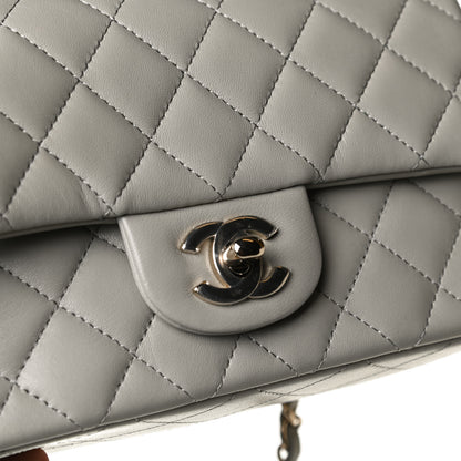 Chanel Lambskin Quilted Mini Rectangular Flap Grey 10 of 11
