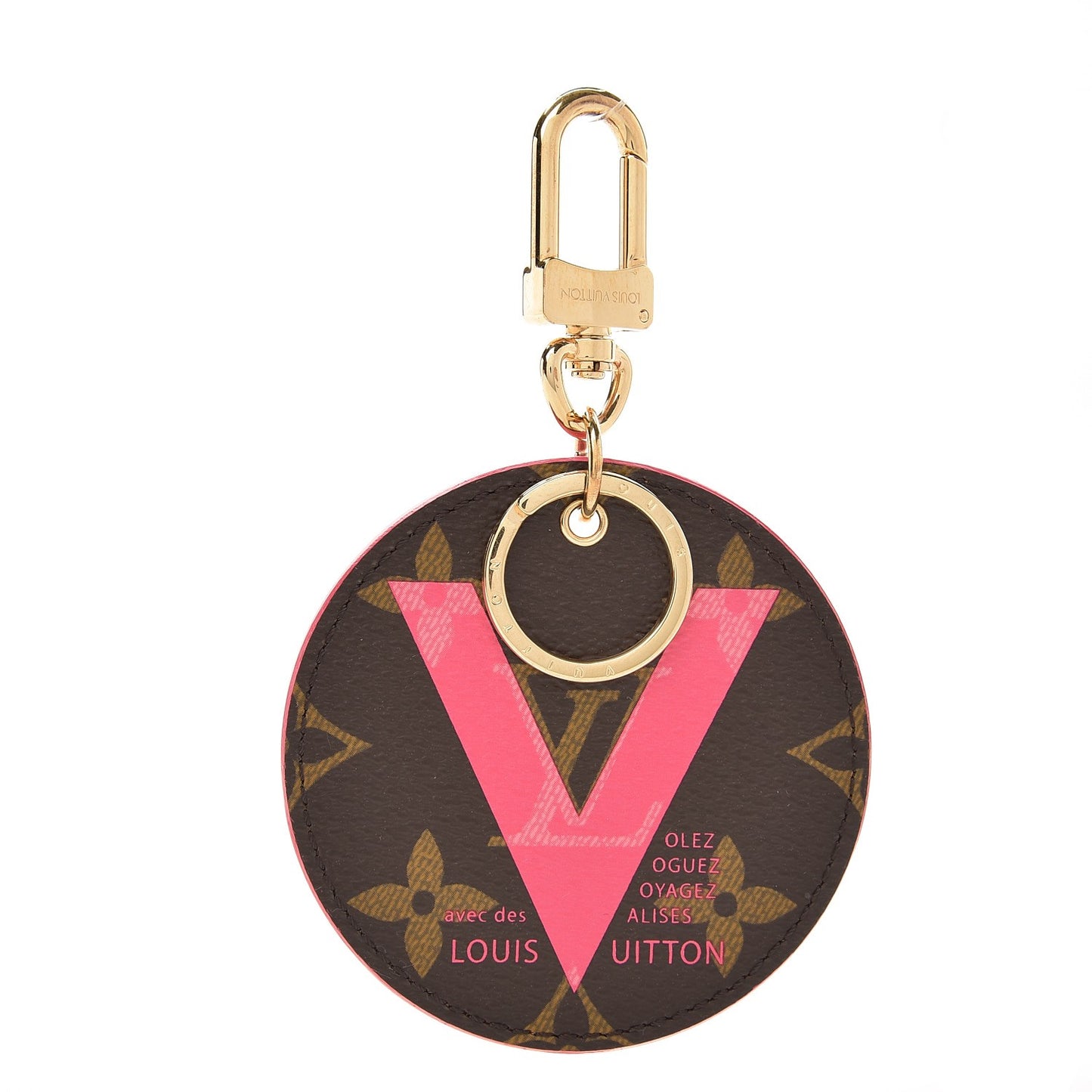 Monogram Illustre V Bag Charm Key Ring Grenade