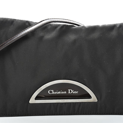 Christian Dior Nylon Calfskin Maris Pearl Beaded Shoulder Bag Black 7 of 15
