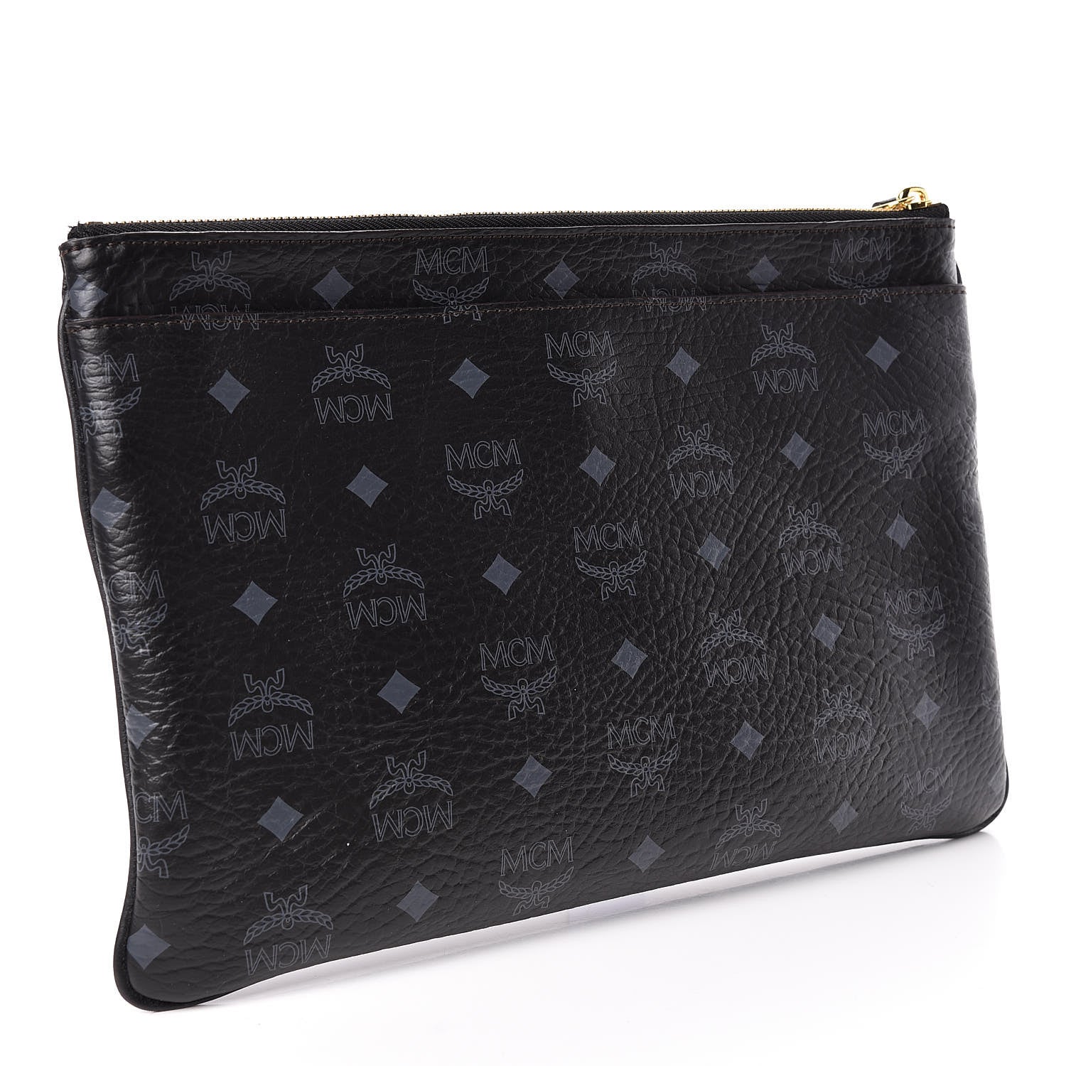 MCM Visetos Medium Crossbody Pouch Black 3 of 9