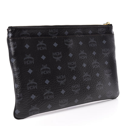MCM Visetos Medium Crossbody Pouch Black 3 of 9