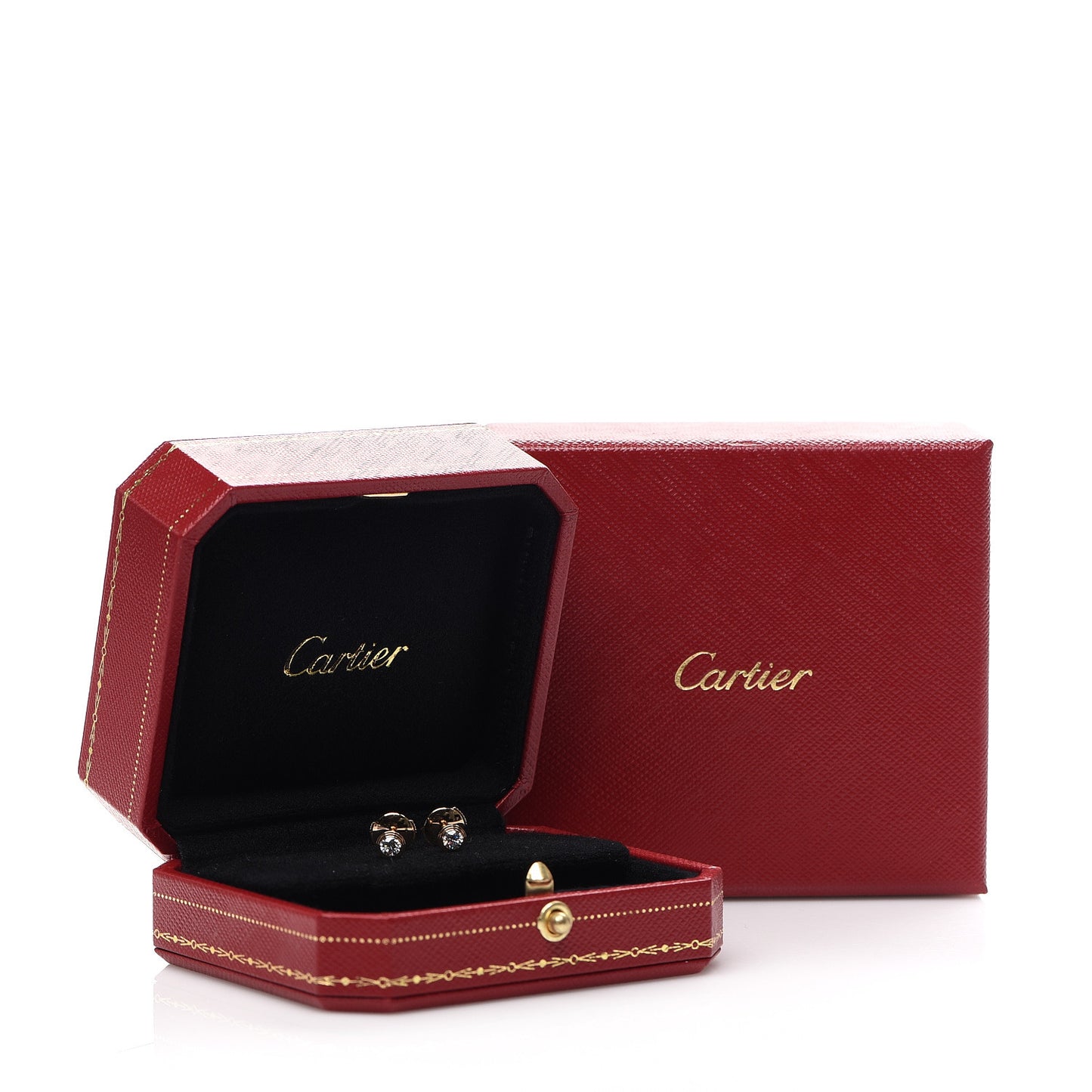 18K Pink Gold Diamond MM D'Amour Earrings