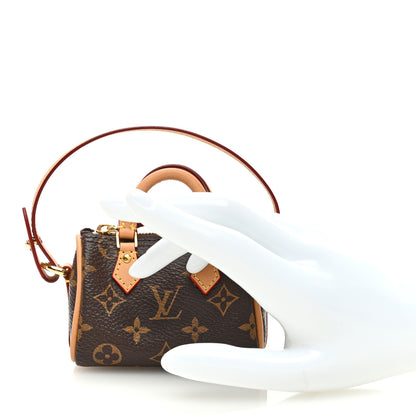 Louis Vuitton Monogram Micro Speedy Bag Charm 2 of 5