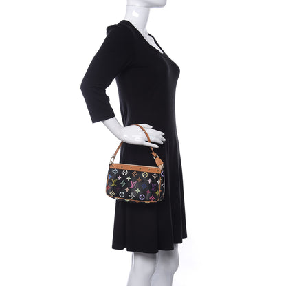 Louis Vuitton Monogram Multicolor Pochette Accessories Black 2 of 11