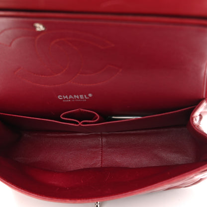 Chanel Patent Quilted Jumbo Double Flap Red 4 of 11