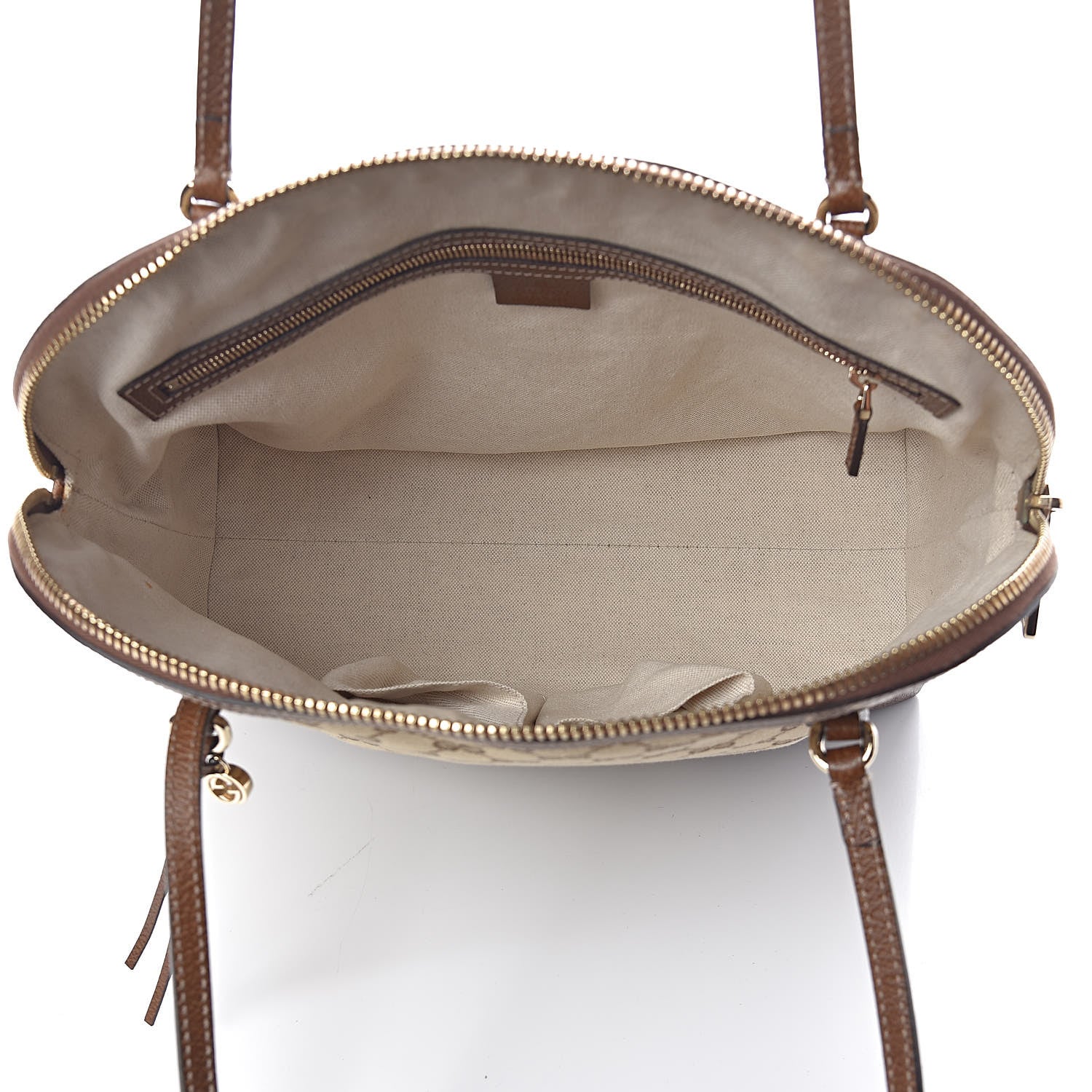 Gucci Monogram Medium Bree Shoulder Bag Beige Tabacco 5 of 10