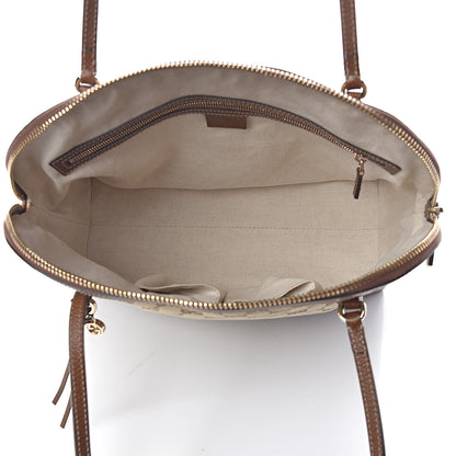 Gucci Monogram Medium Bree Shoulder Bag Beige Tabacco 5 of 10