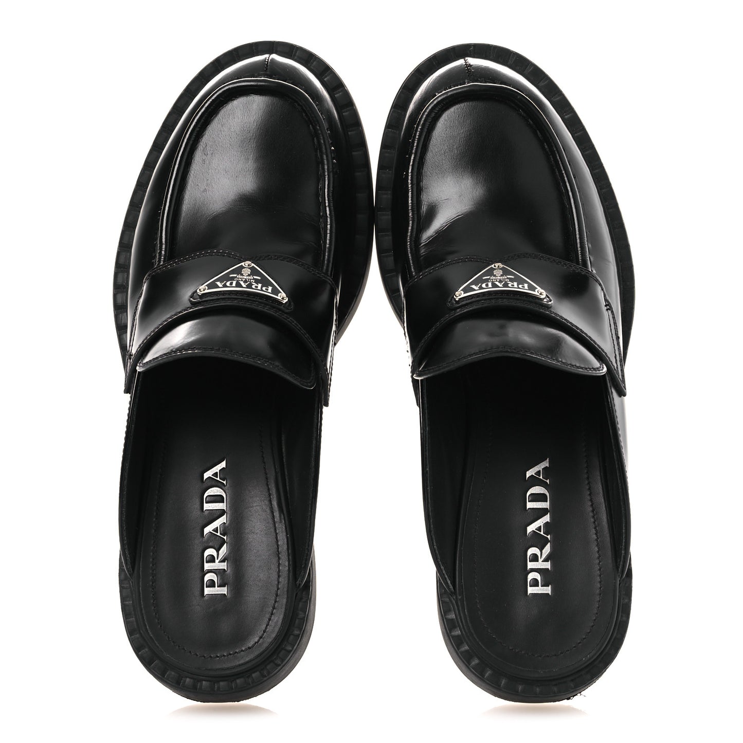 Spazzolato Triangle 40mm Loafer Mules 37 Black