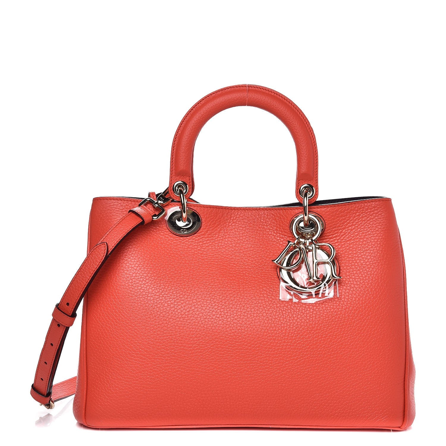 Christian Dior Bullcalf Medium Diorissimo Tote True Red 1 of 8