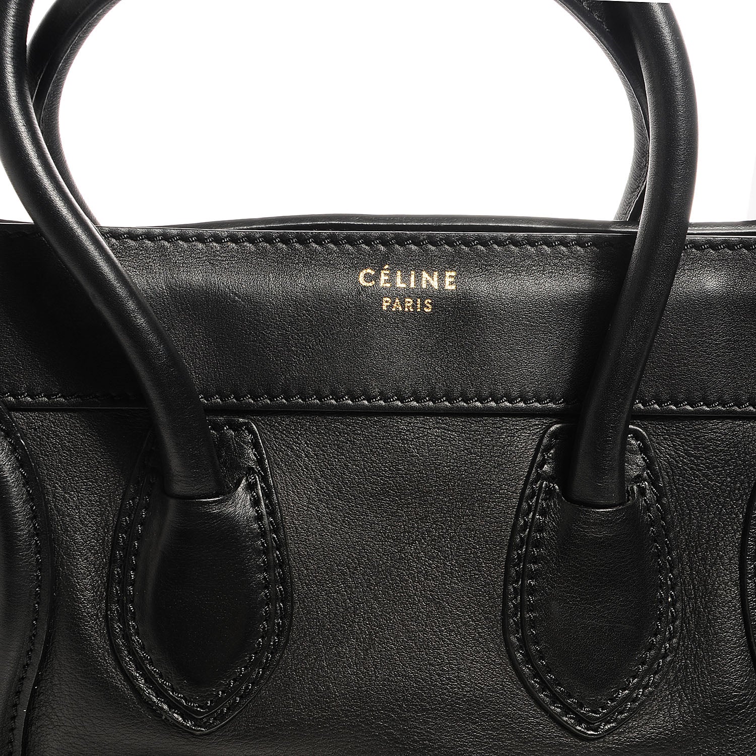 Celine Smooth Calfskin Micro Luggage Black 8 of 9