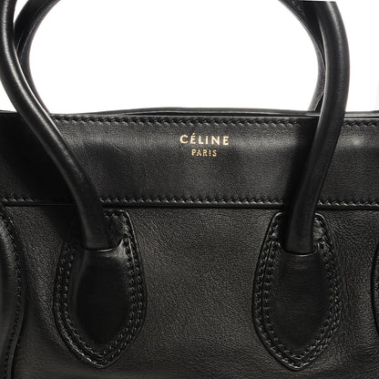 Celine Smooth Calfskin Micro Luggage Black 8 of 9