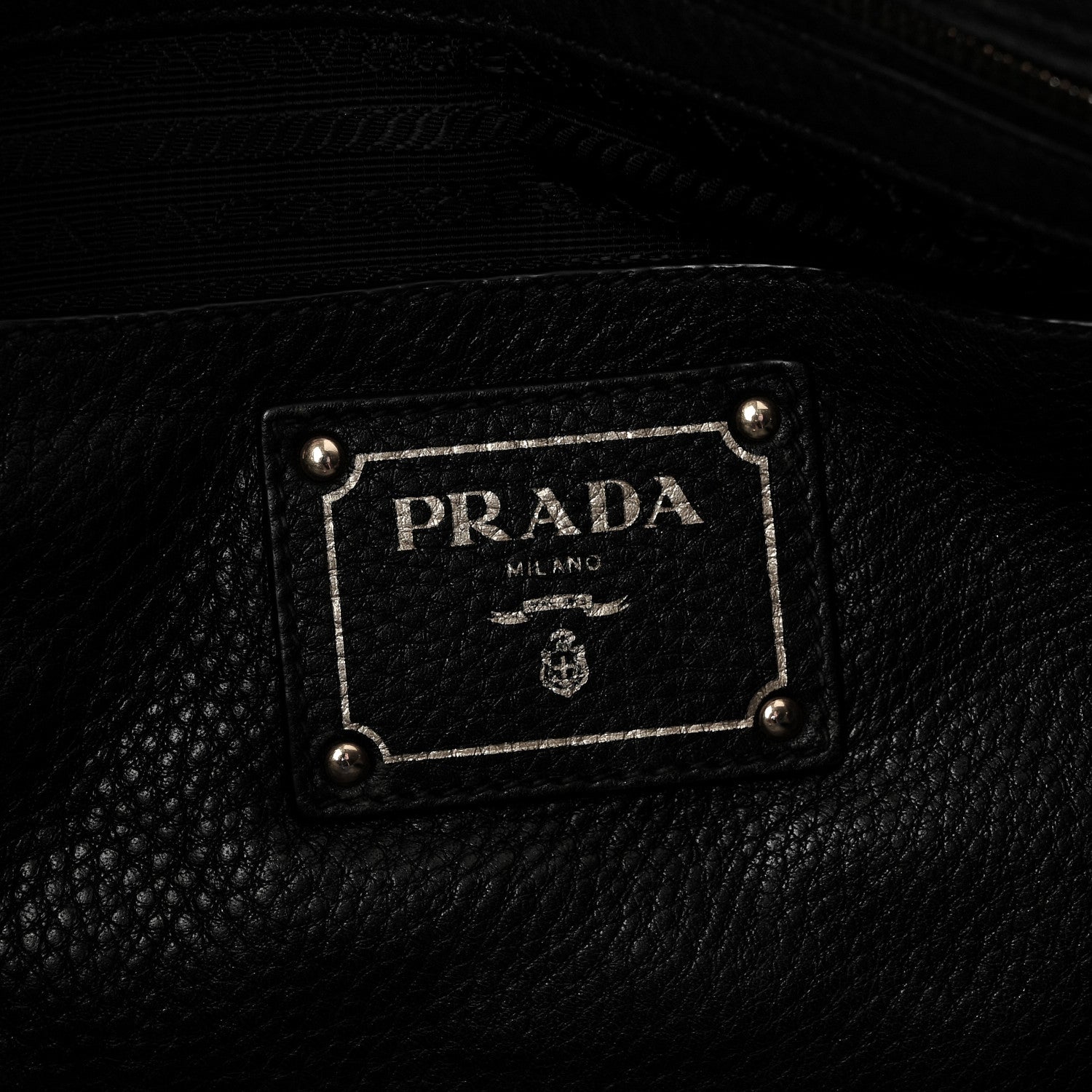 Prada Vitello Daino Shopping Tote Black 6 of 9