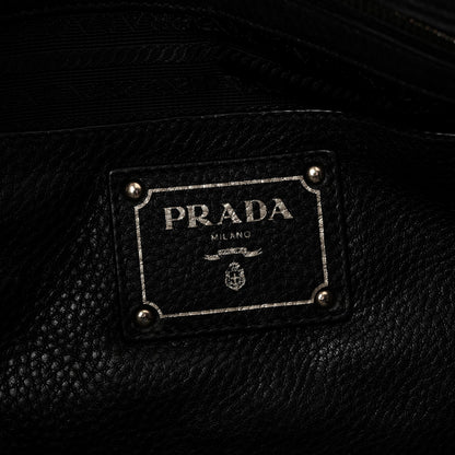 Prada Vitello Daino Shopping Tote Black 6 of 9