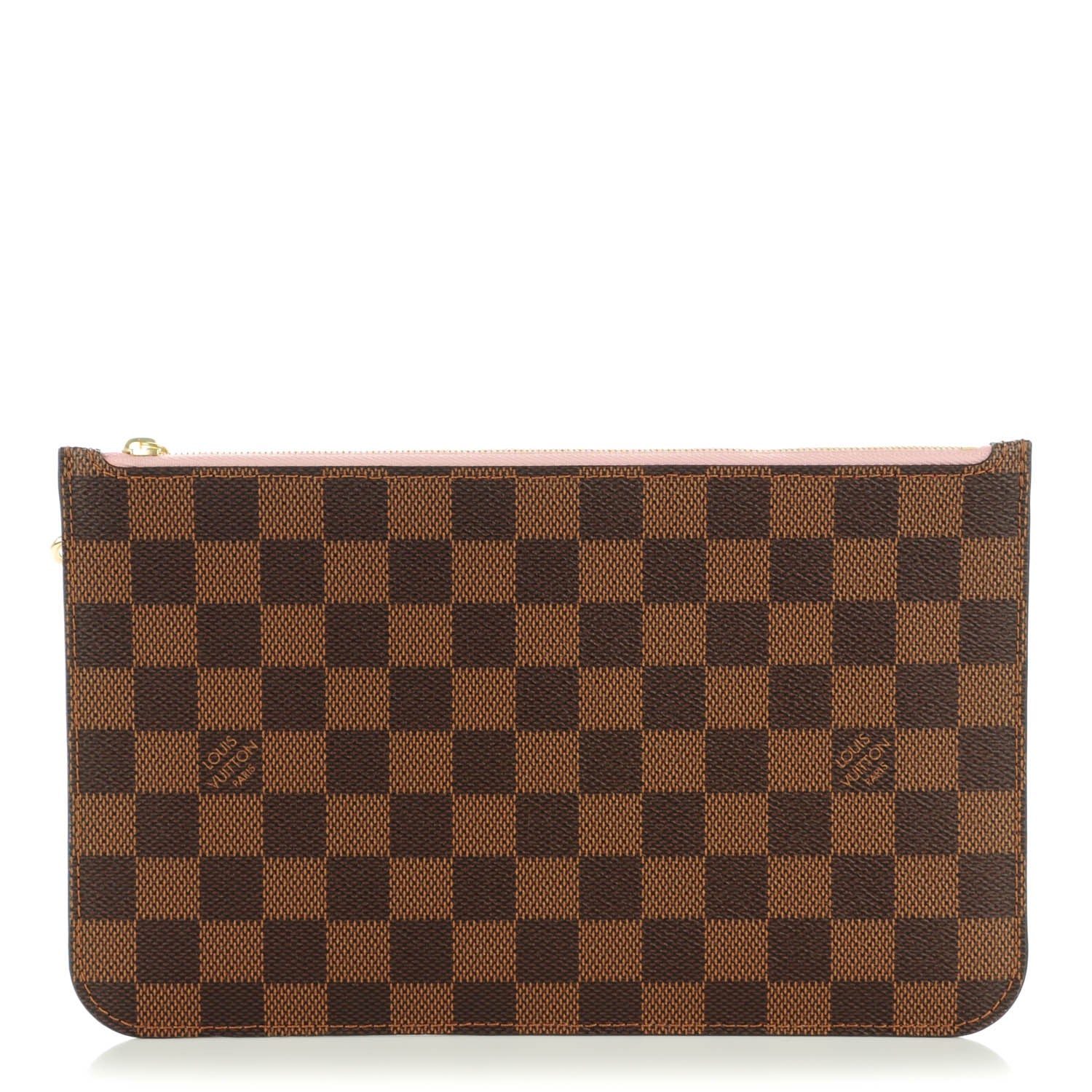 Louis Vuitton Damier Ebene Neverfull MM GM Pochette Rose Ballerine 1 of 7