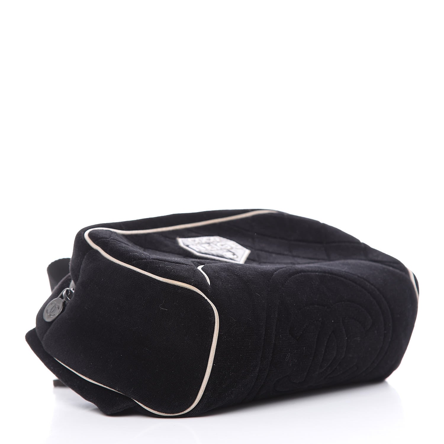 Chanel Velvet Quilted Coco Neige Waist Bag Black 4 of 11