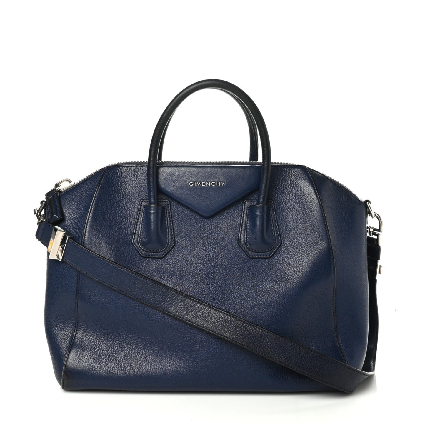 Sugar Goatskin Medium Antigona Navy