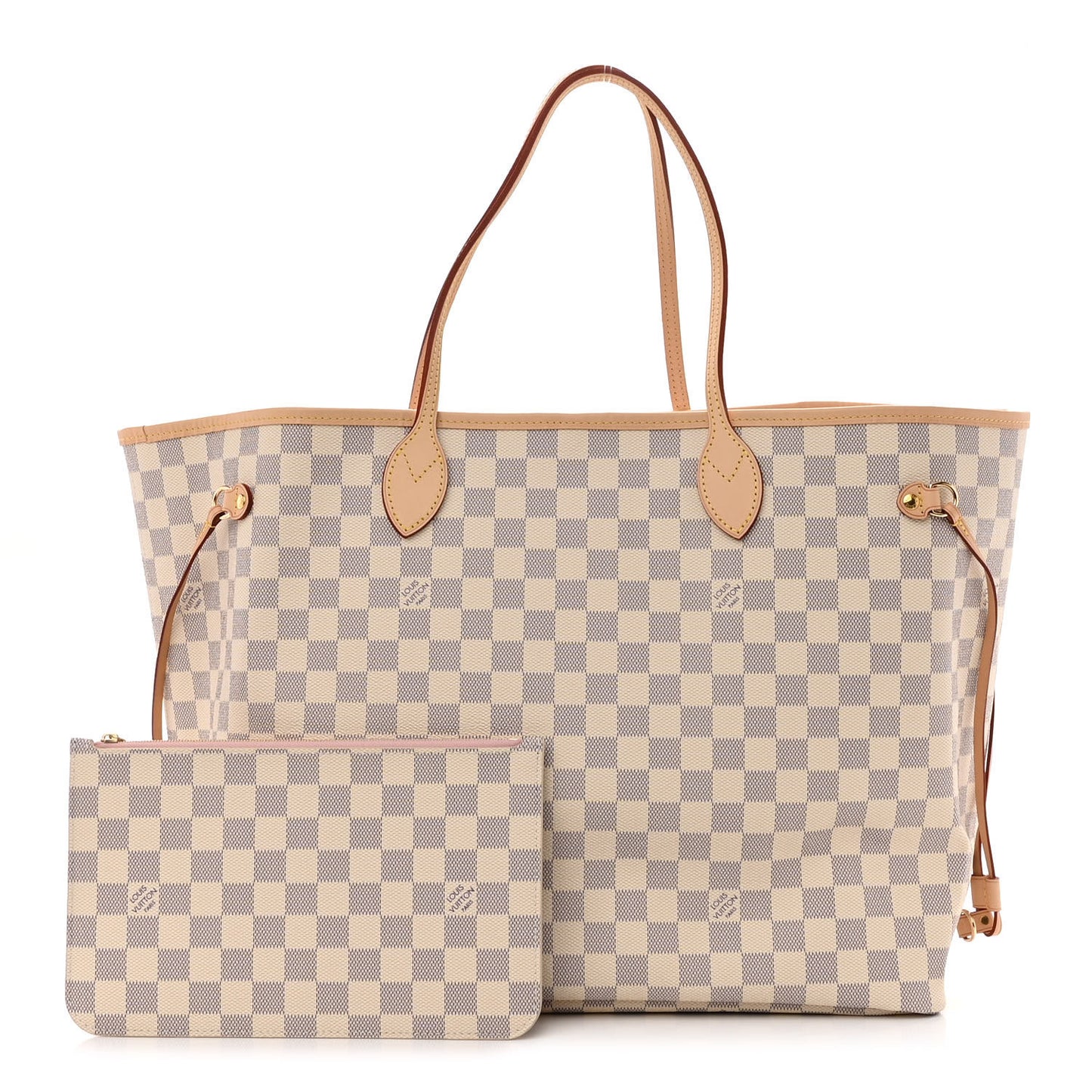 Damier Azur Neo Neverfull GM Rose Ballerine