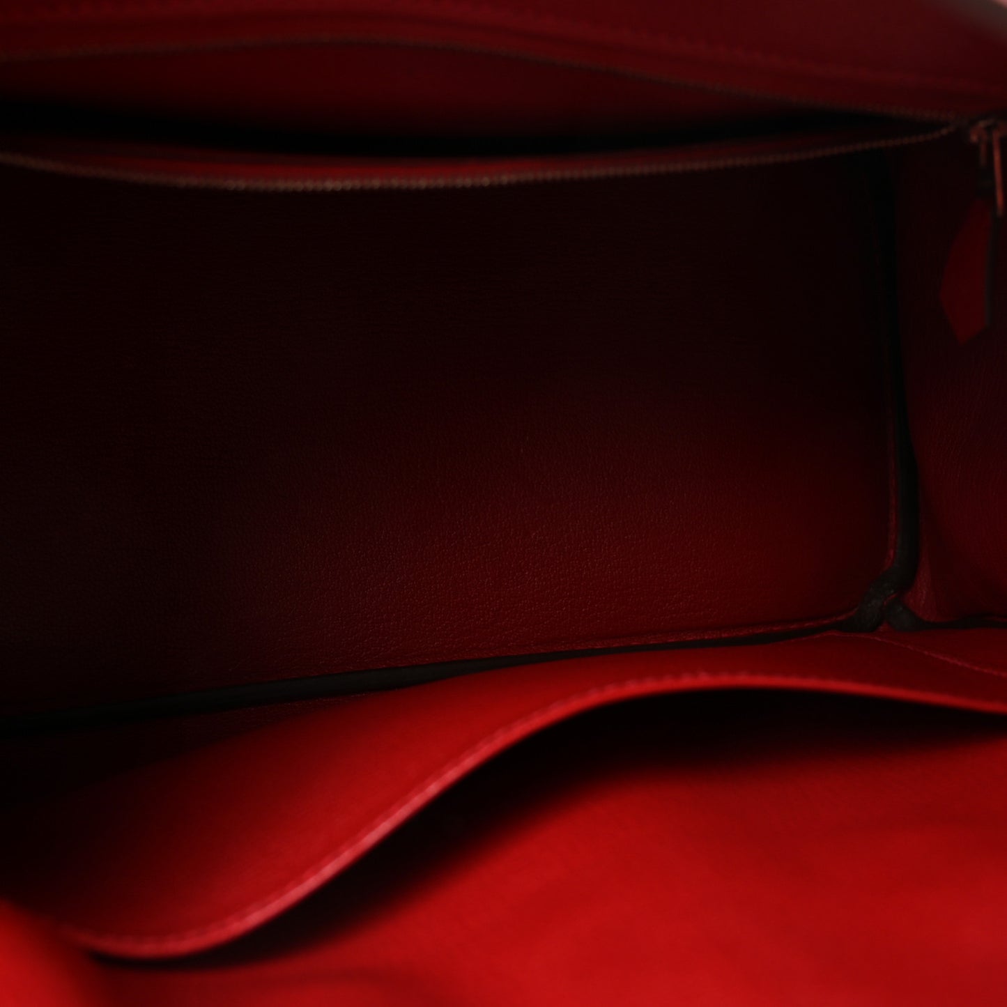 Epsom Birkin 30 Rouge Casaque