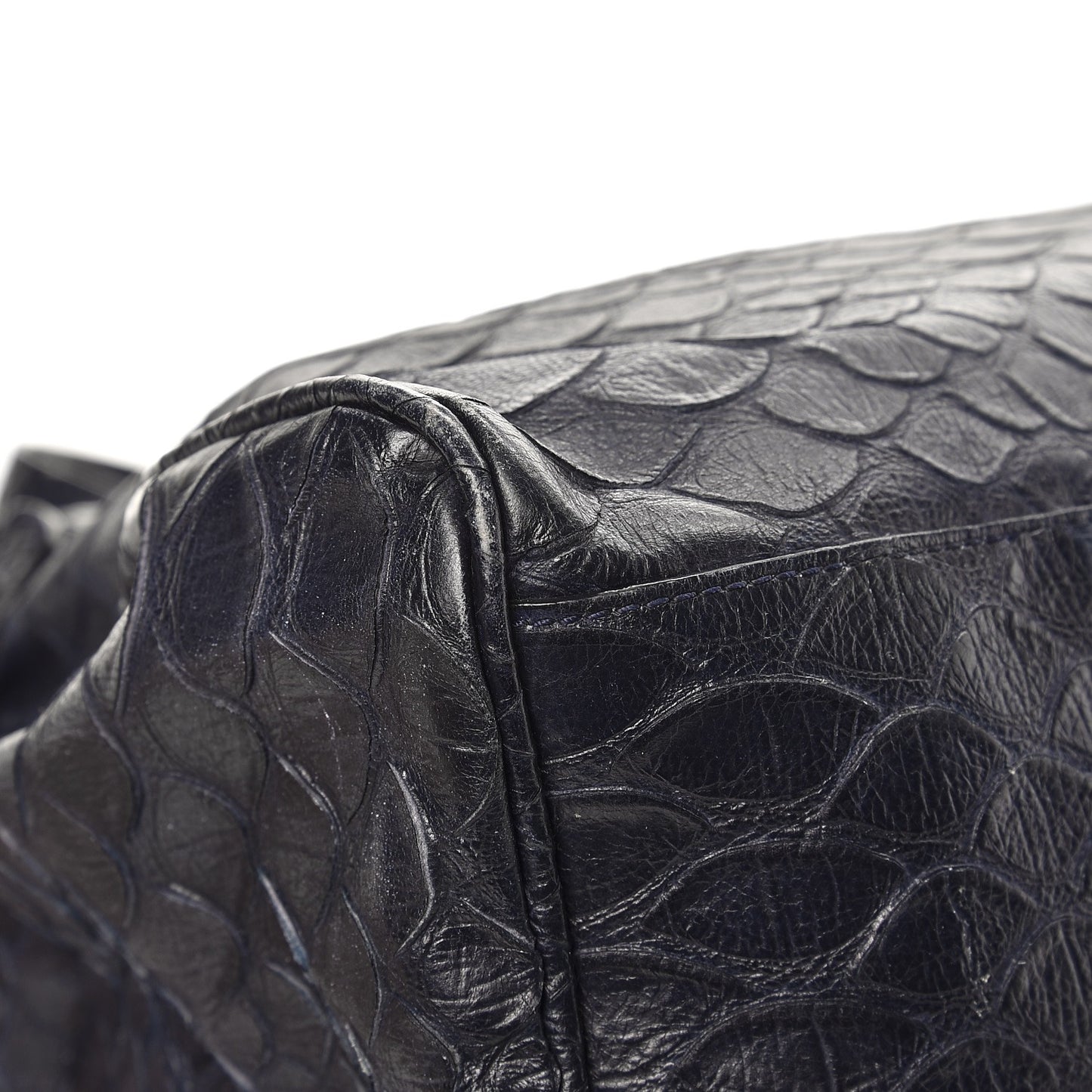 Silky Snake Print Oversized Alexa Nightshade Blue