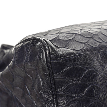 Mulberry Silky Snake Print Oversized Alexa Nightshade Blue 12 of 14